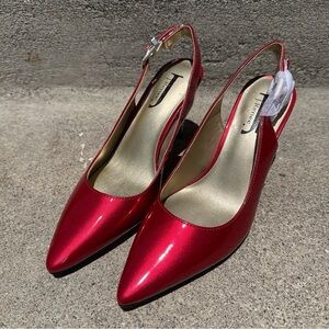 J.Renee Red Pointed-Toe Heels